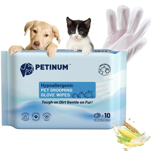 PETINUM No-Rinse Bathing Gloves
